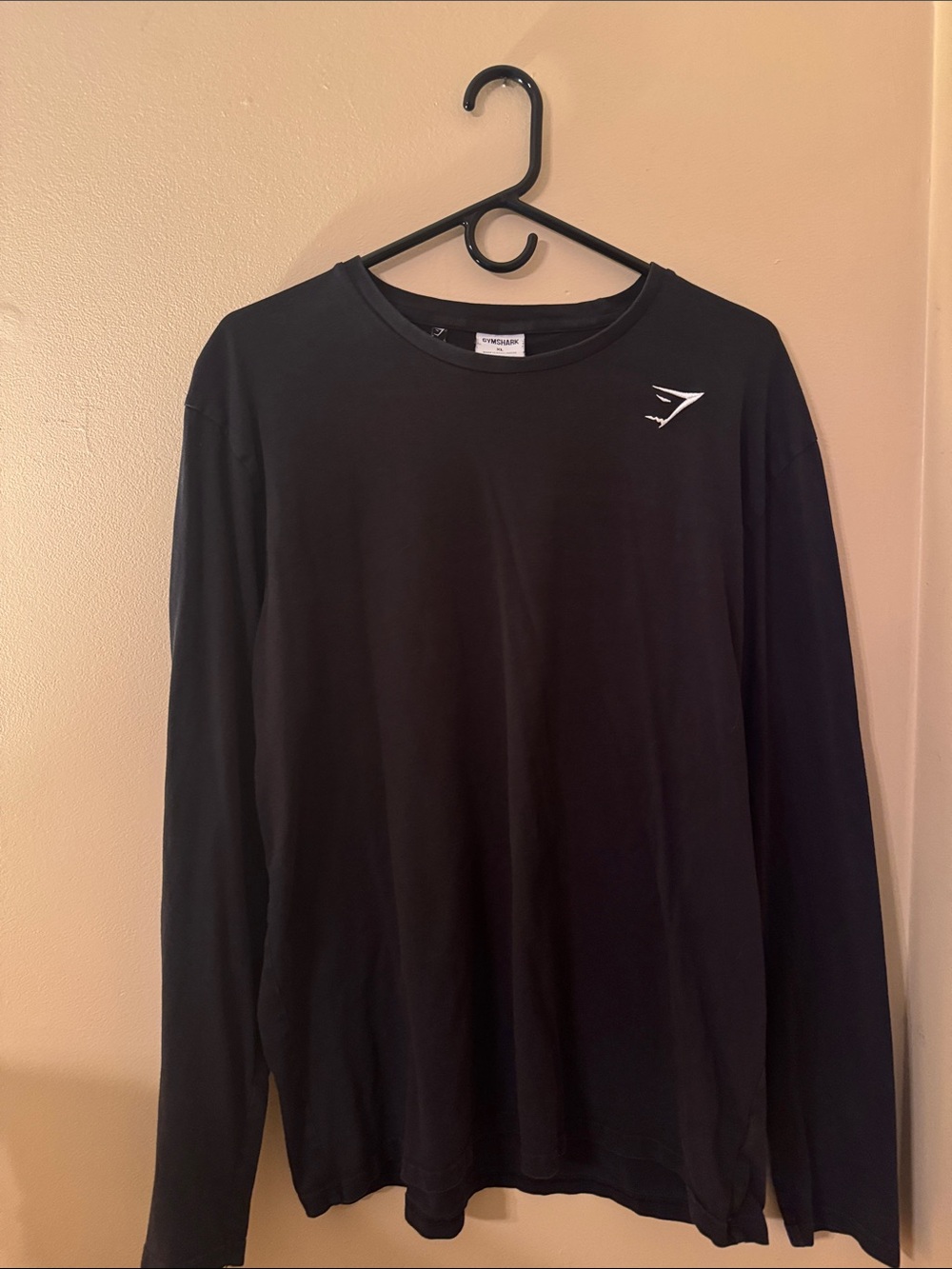 Gymshark Black Long Sleeve Crew Shirt